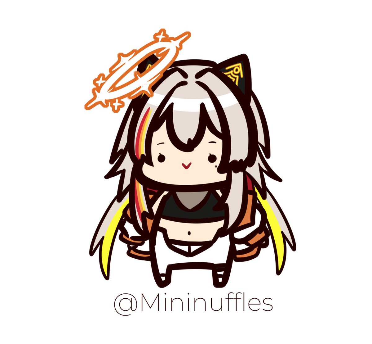 「Day 65: Uriel Cheebpractice doodle for t」|Mininuffles | Commissions Open!のイラスト