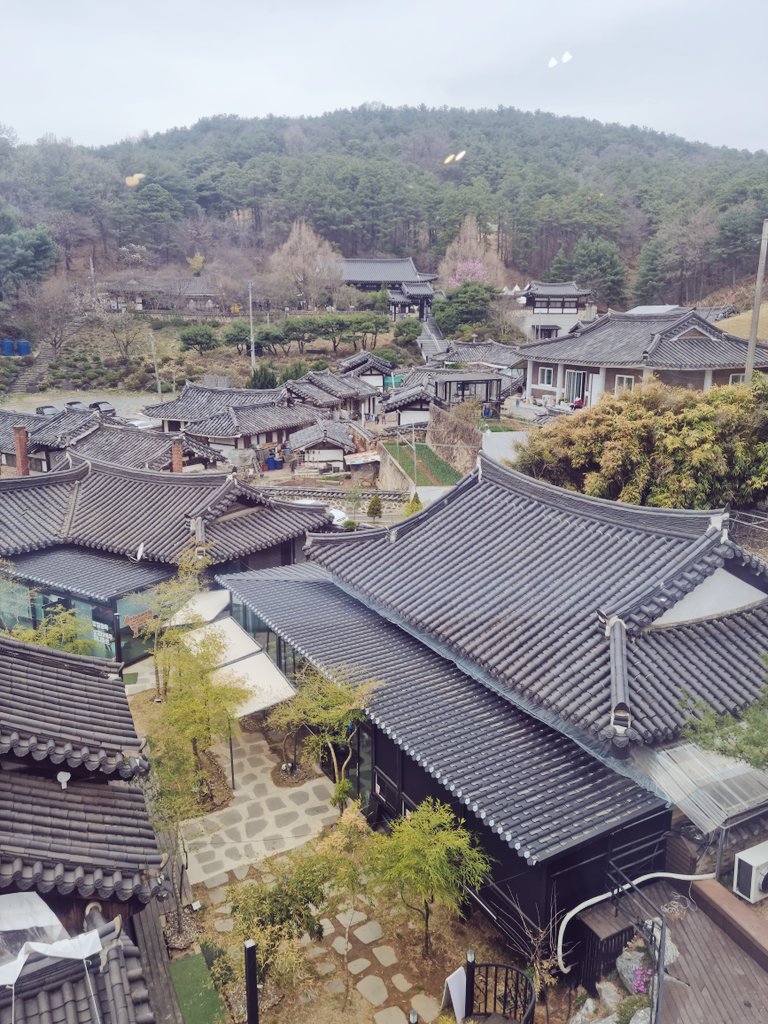 와입과 커피 한잔 중...건물밖~~