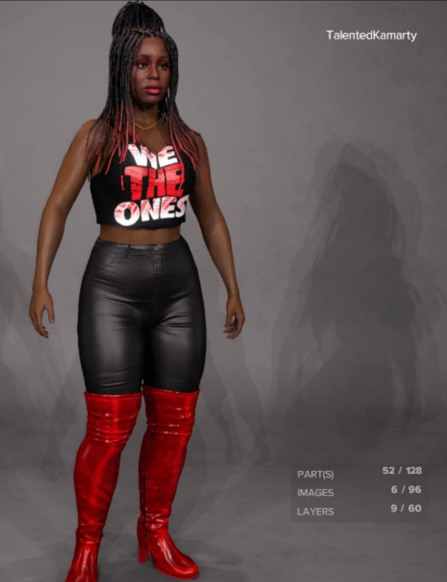 TalentedKamarty's tweet photo. Bloodline Naomi? π€π #Naomi #WWE2K #WWE2K23 #TrinityFatu #TrinityStarr https://t.co/cZAJD0w0Ck