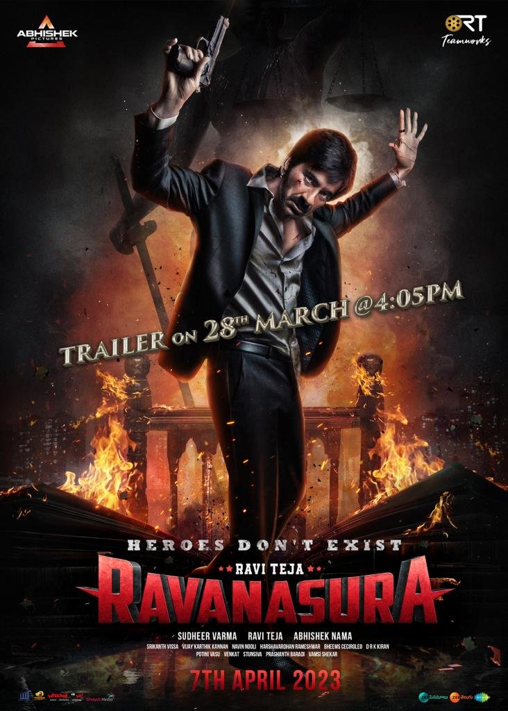 RVPratap2's tweet photo. No more doubts amma Trailer Ramp
#Ravanasuratrailer
Theatres on #Apr7
#MassMahaRaja https://t.co/fsZpIjHDqu