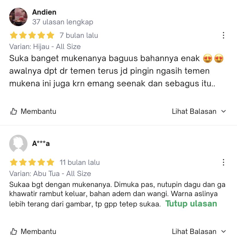 shemaabayaa's tweet photo. Alhamdulillah, Mukena SHEMA varian olive green sold outtt!!!

Yuk yang lain sebelum kehabisan 🥲 masih banyak warna lain dengan stock yang semakin menipisss menuju lebaran 😆 bisa jadi hampers juga loh!!! Bintang 5 di tokped! 

https://t.co/tTm1G1Q3fd

https://t.co/4JFlCVcJwx https://t.co/8ivFM0aXCS