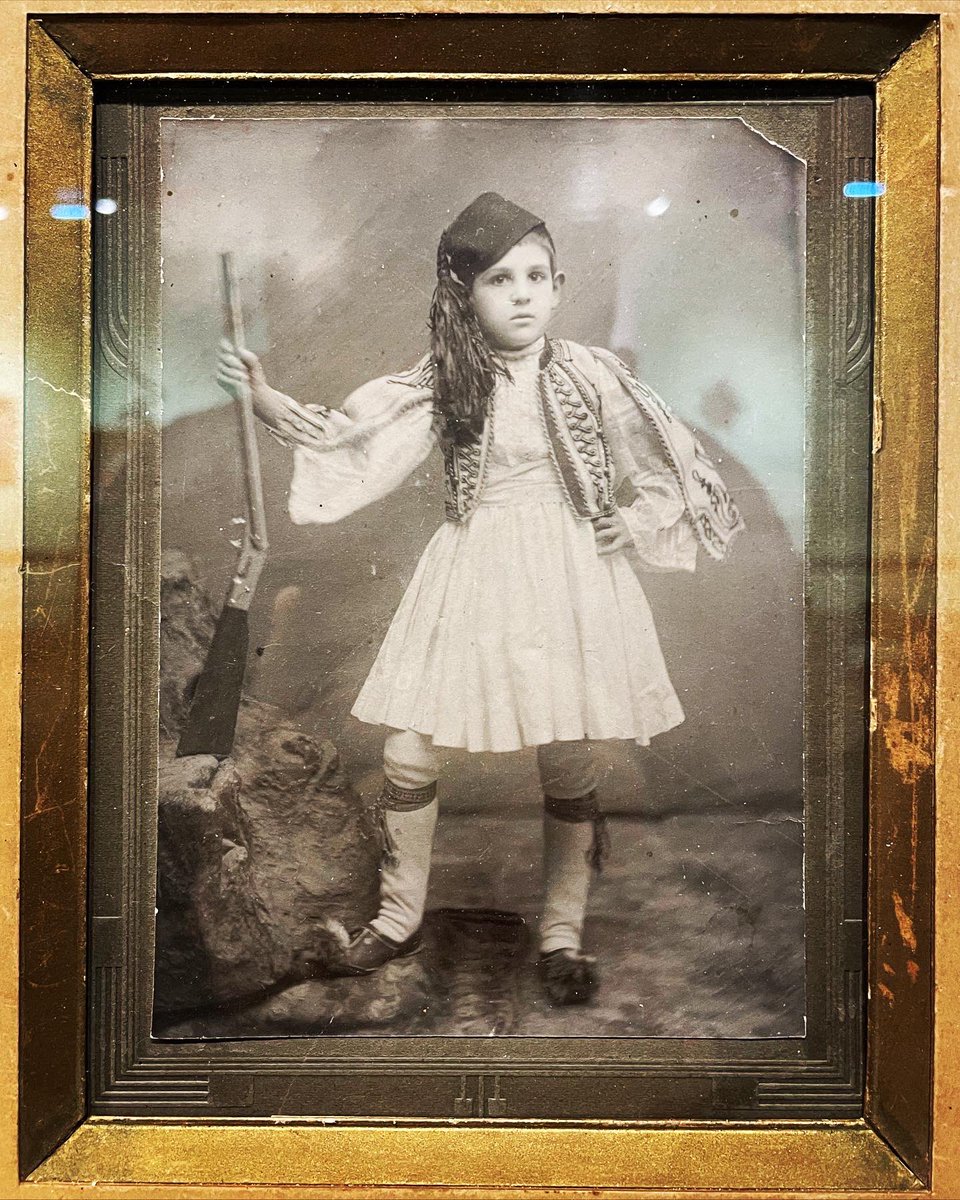steventagle's tweet photo. Χρόνια πολλά, Ελλάδα! Items from the  new Michalis Manousakis exhibition, The Land of “Once Upon a Time” - Heroes in the Trash at Chania Municipal Art Gallery, a meditation on vintage toys, childhood imagination, and Greek nationalism. #chaniacrete # #march25 https://t.co/jTO2LiP6VY