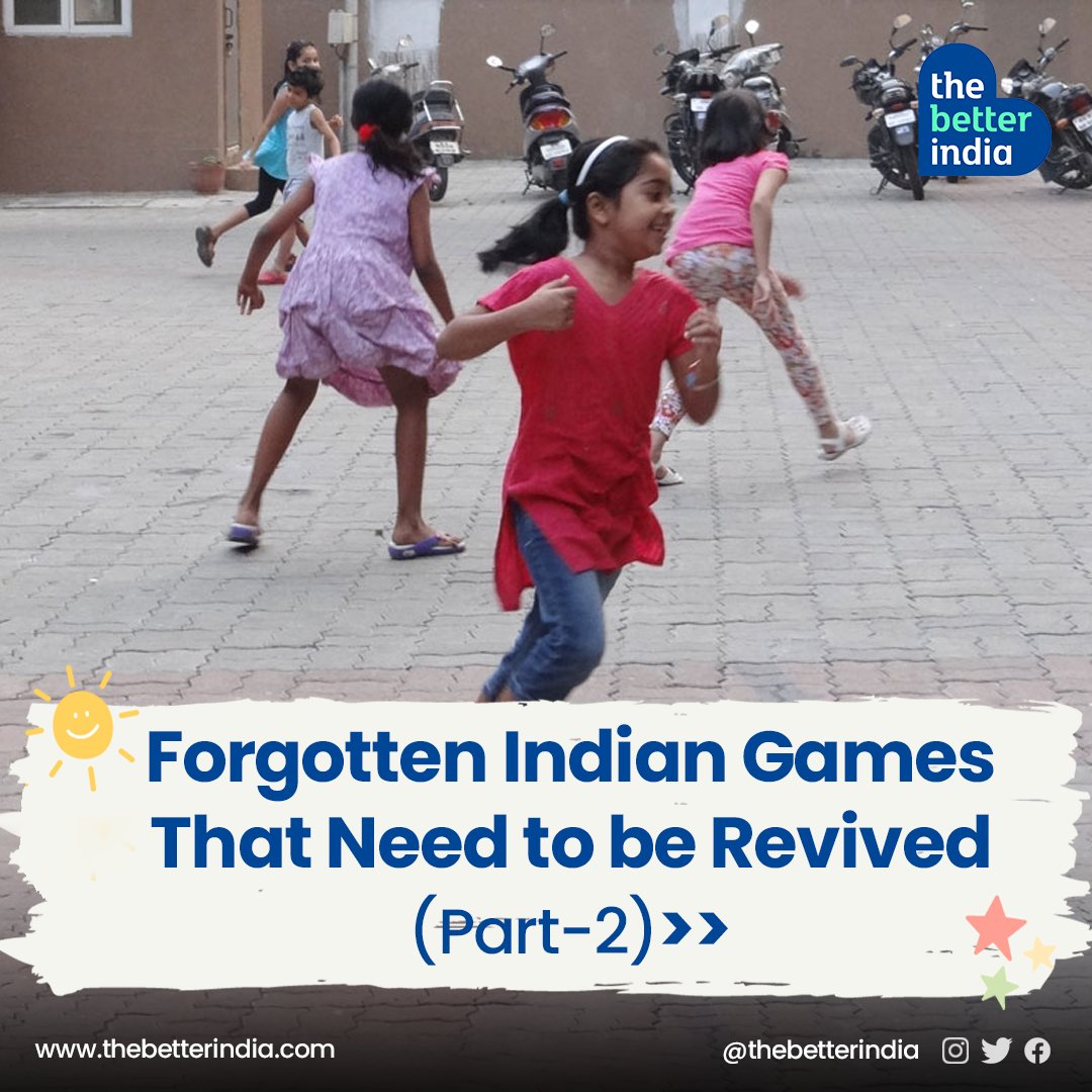 thebetterindia's tweet photo. Now that you know about #Lagori, #KhoKho and #Stapoo, here’s an additional list of childhood games that you might have forgotten >>>
Tag your children and inspire them to play these fun outdoor games. 😀
#OutdoorGames #Nostalgia #Childhood #Memories #Fitness #TheBetterIndia https://t.co/2Mya9c7F1G