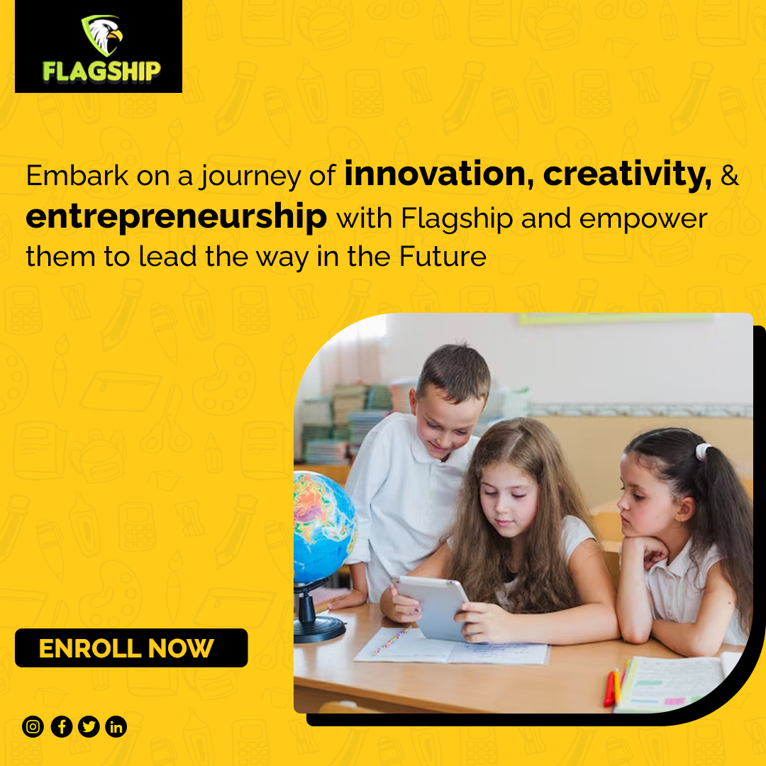 FlagshipClub's tweet photo. Let your child develop qualities like acceptance of failure, problem-solving, and teamwork, and help them embark on a journey of innovation, and creativity with the #Flagship program.
.
.
.
#studentpreneur #kidpreneurs #kidpreneur #kidboss #kidentrepreneur #kidceo #kidbusiness https://t.co/p3GZobZWJQ