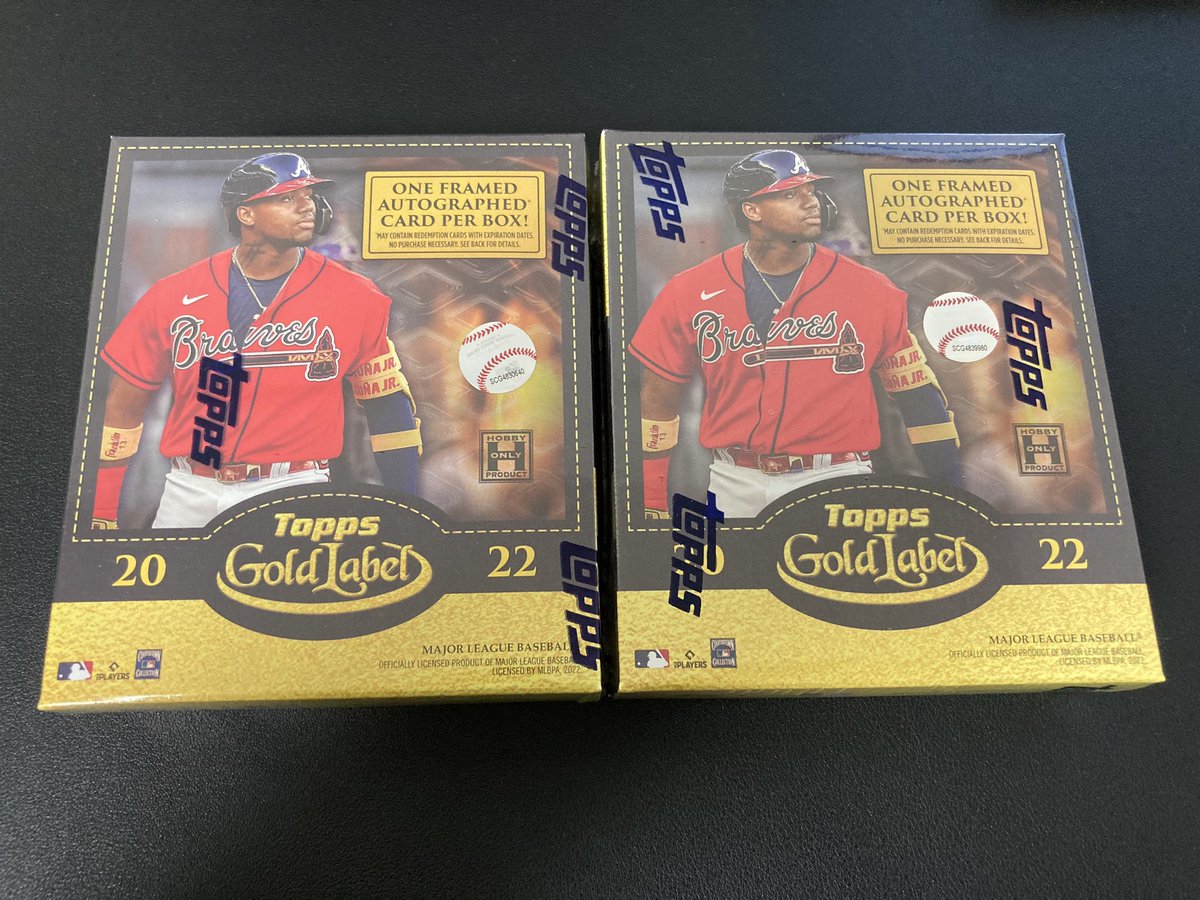 Matsu_tc's tweet photo. 2022 Topps Gold Label 2箱到着📦これから開けます!
#ToppsGoldLabel https://t.co/GuwfyoktYD
