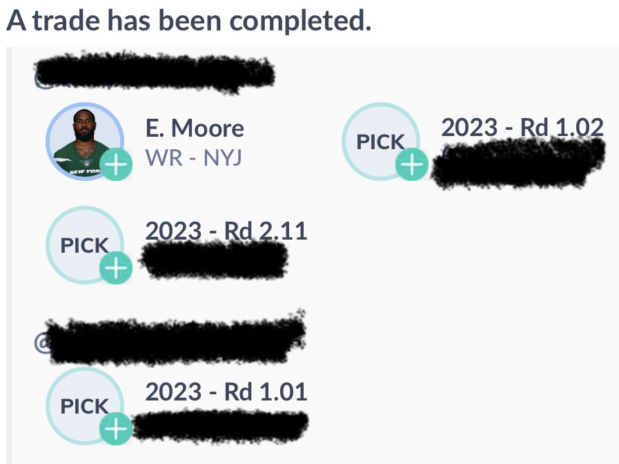 DonRhetorick's tweet photo. @RonStewart_ This was like 2 days before the Elijah Moore trade https://t.co/RPkeqKg21y