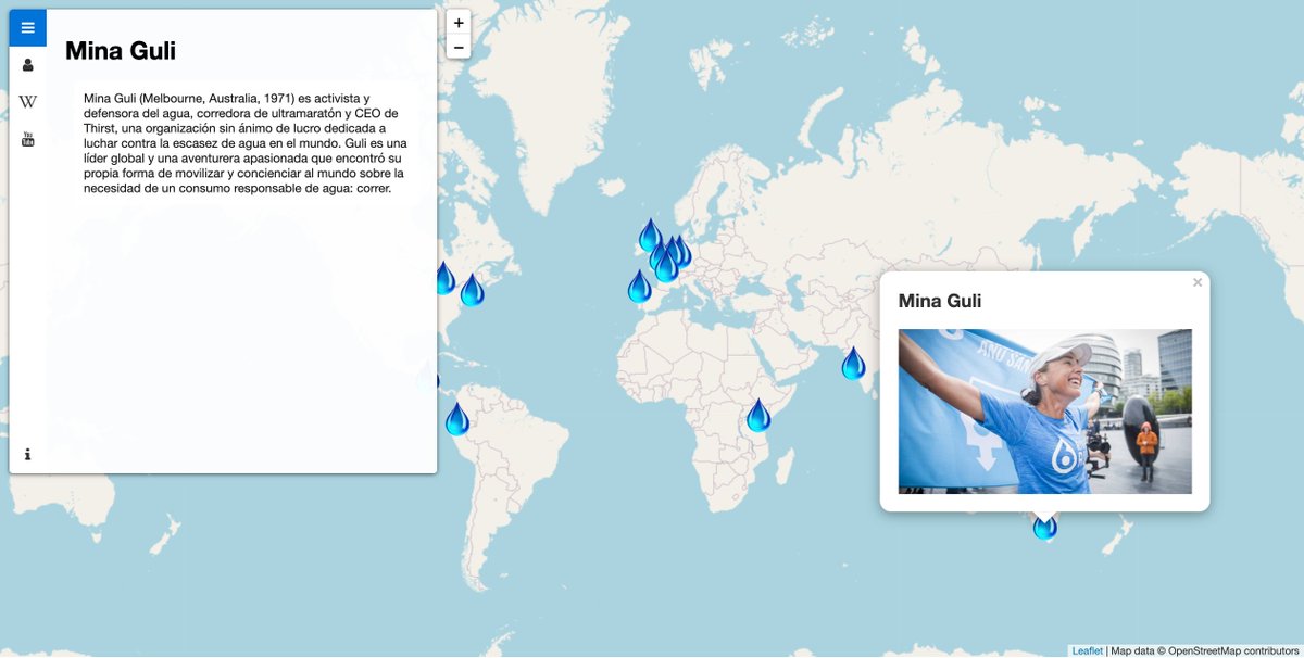 Aqua_Radar's tweet photo. . @minaguli, CEO @Thirst4Water es una de las referentes del #agua representada en este mapa: https://t.co/VBYRT2MTTf

Ha corrido 200 maratones en 1 año. "Distancias ridículas porque es completamente ridículo que miles de millones de personas aún no tengan acceso a agua segura". https://t.co/cDSnzr09ED