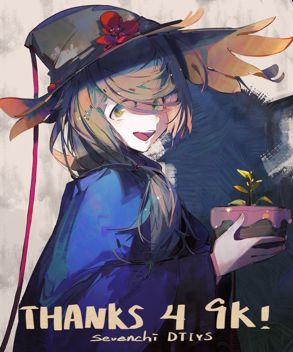sevenchiart's tweet photo. 🎉 9K DTIYS! 🎊 
I decided to go with my flower witch oc, toned down her crazy hair style but feel free to simplify further if you’d like!

Rules:
1)Tag me or use #Sevenchi9K
2)No deadlines! Have fun!

If I somehow miss your post feel free to DM me… thank you!! https://t.co/ZpC01zVayU