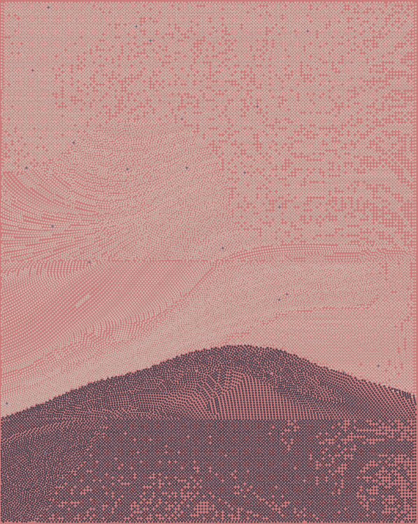 Some of our favorite QQL mints are landscapes! Today we minted an output that, in our opinion, is one of the most iconic. Welcome to the collection, #218. Thanks to <a href="/tylerxhobbs/">Tyler Hobbs Studio</a>, <a href="/dandelion_wist/">Amber ❤️ $WELL 🐉 $MON 🕹️ $RCADE</a> and, of course, <a href="/rockets_chef/">Rockets_Chef</a>, the creator of this output. 🙏