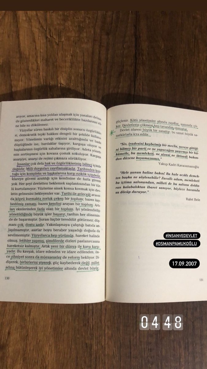 ‘Devlet idaresi büyük bir sanattır;bu sanat büyük sanatkârlarla icra edilir.’
 
İnsan ve Devlet 
Osman Pamukoğlu 
(2007)