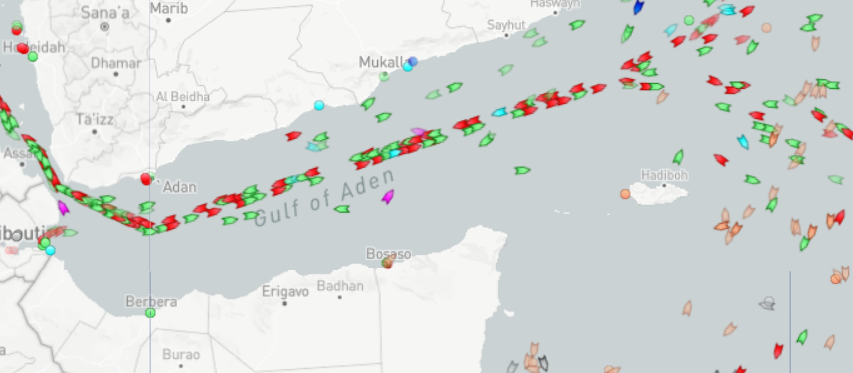 The [Suez] Canal...currently draws more than 20,000 ships into the Gulf of Aden every year, [constituting] 95% of European member states’ trade by volume. [One scholar] asserts that the Gulf of Aden “is one of the most, if not the most, traveled sea routes in the world.” 