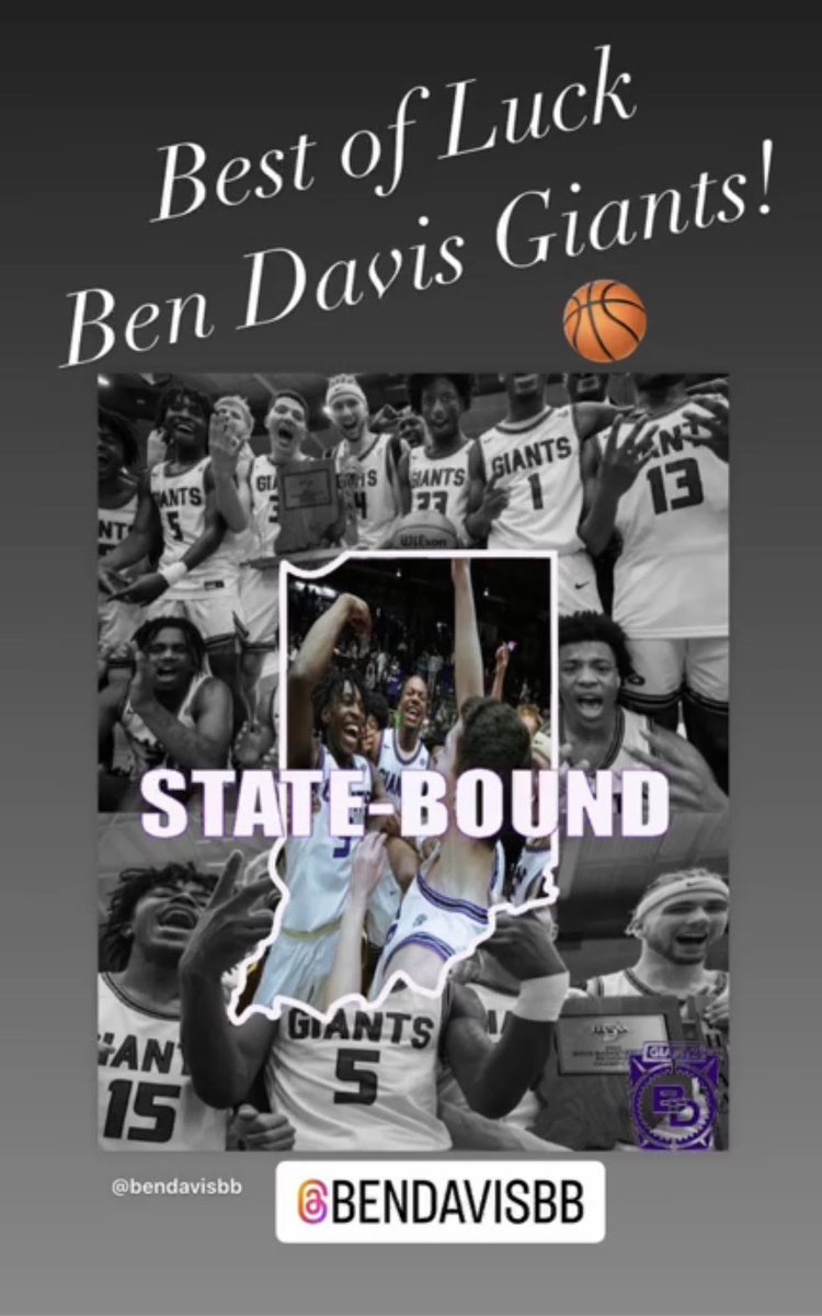 Good Luck to the Ben Davis Giants as they head to IHSAA State Championship game!
