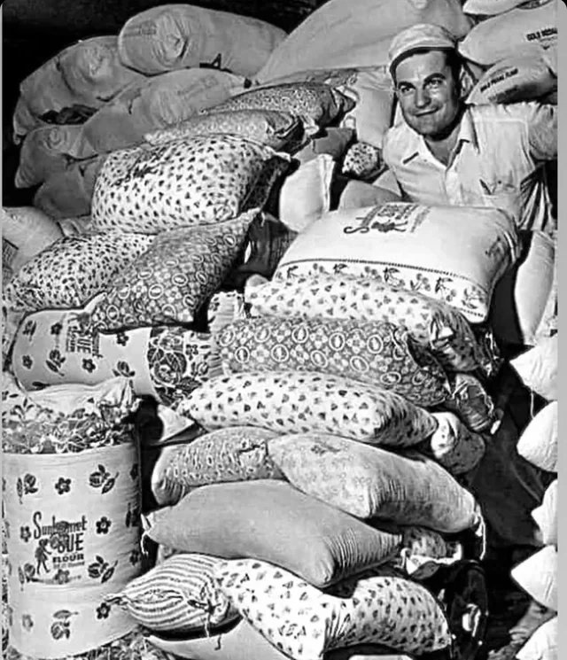UberFacts's tweet photo. During the 1920s and 1930s, after Kansas mill owners discovered women repurposed flour sack fabrics into clothing, they began using patterned designs to provide families with more fashionable material https://t.co/GglxJ8aqOi