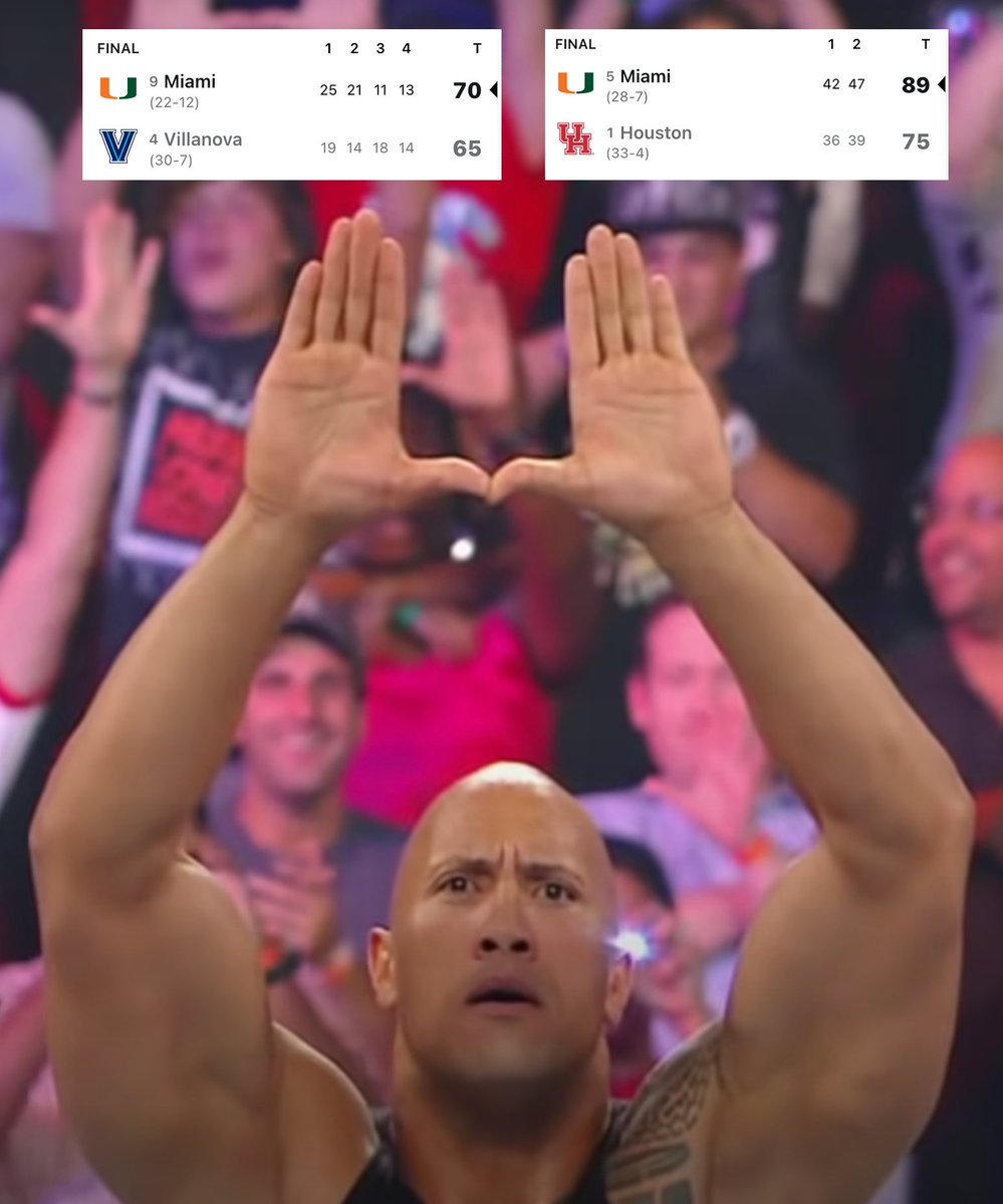 IF YA SMELLLLLLLL WHAT THE CANES ARE COOKIN‼️

<a href="/TheRock/">Dwayne Johnson</a> | <a href="/MiamiHurricanes/">Miami Hurricanes</a>