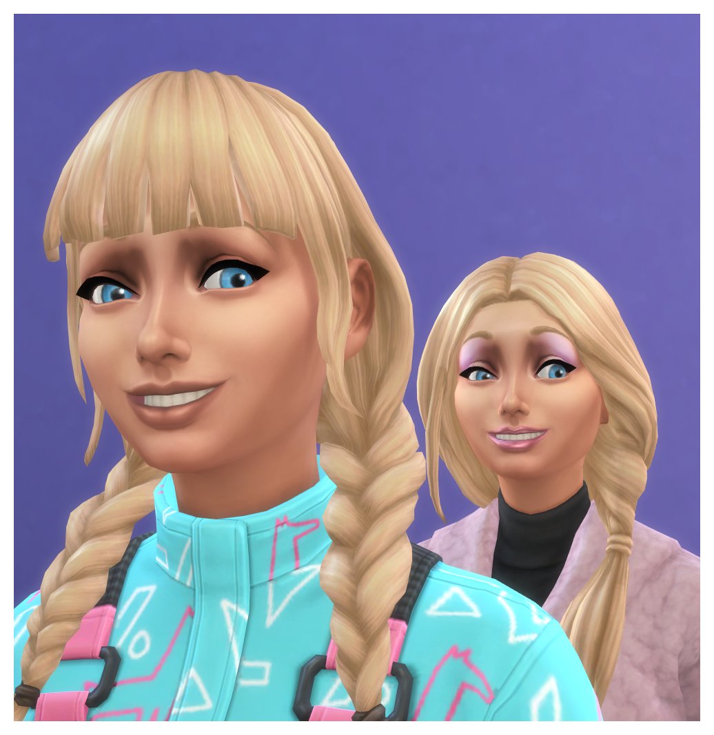 Angelsways11's tweet photo. For whatever reason, Twitter is no longer linked to the Sims 4 game? So here's my family of 8 for #NWshellchallenge15 @NeitiWinter Barbie had a bunch of girls and her sister Brenda only had one! Go figure! Available on the exchange/gallery. #showusyoursims https://t.co/9shd67cswD