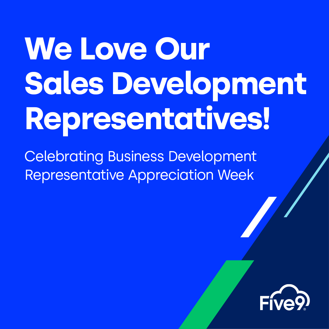 Five9's tweet photo. #Five9 💙 our BDRs and SDRs. We appreciate and thank you for all that you do! Join us in recognizing and celebrating BDRs today and everyday. #BDRAppreciationWeek https://t.co/ttV8OBjYDc
