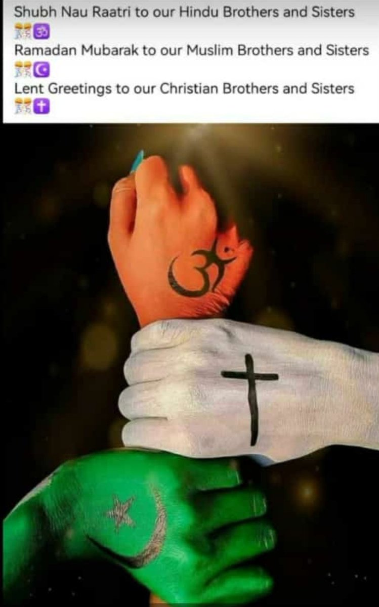 shiv2k44's tweet photo. One love❤️
#Muslim 
#Christianity 
#hinduism https://t.co/s8NJvwi3Qm