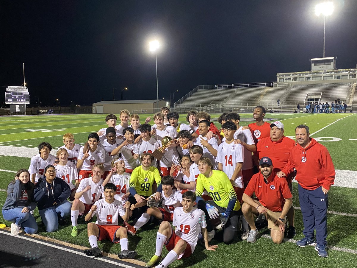 NISDAthletics's tweet photo. The Texans are your 5A Bi-District Champions! They will advance to the Area round of the UIL playoffs! Congratulations @NHSBoysSoccer1 https://t.co/uN63KM7uYv