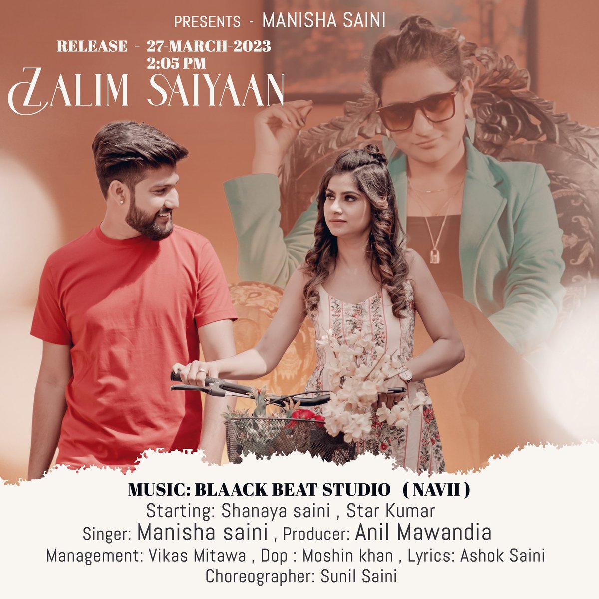 TheManishaSaini's tweet photo. New song Coming soon on My youtube channel Manisha Saini🔥🔥
@VikasMitawa @AnilMawandia https://t.co/Z2dGyKgPF3