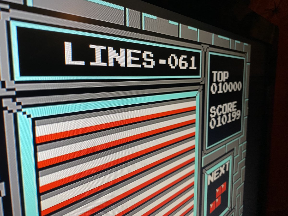 alt254's tweet photo. Speaking leaderboards—the #Octopad high score for Tetris tonight started at 61 and is now at 70 lines. World record is 98? https://t.co/gtqtnvXYH7
