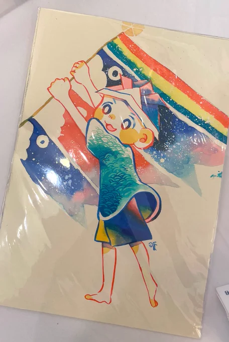着きました!!!着いた直後に原画をお迎え頂きましたありがとうございます…!!!!!!可愛がってもらうんやぞ…!!!!! 