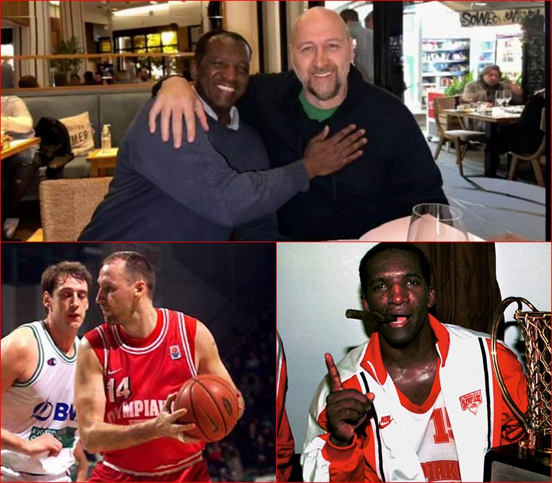 Red_White_7's tweet photo. Η ανάρτηση του Ντίνο Ράτζα για τη συνάντησή του με τον Ντέιβιντ Ρίβερς:
"Ένας από τους καλύτερους παίκτες με τον οποίον έχω αγωνιστεί. Μετά από 22 χρόνια… Ντέιβιντ Ρίβερς".
#Red_White #OlympiacosBC #DinoRadja #DavidRivers https://t.co/kzQOCDwec4