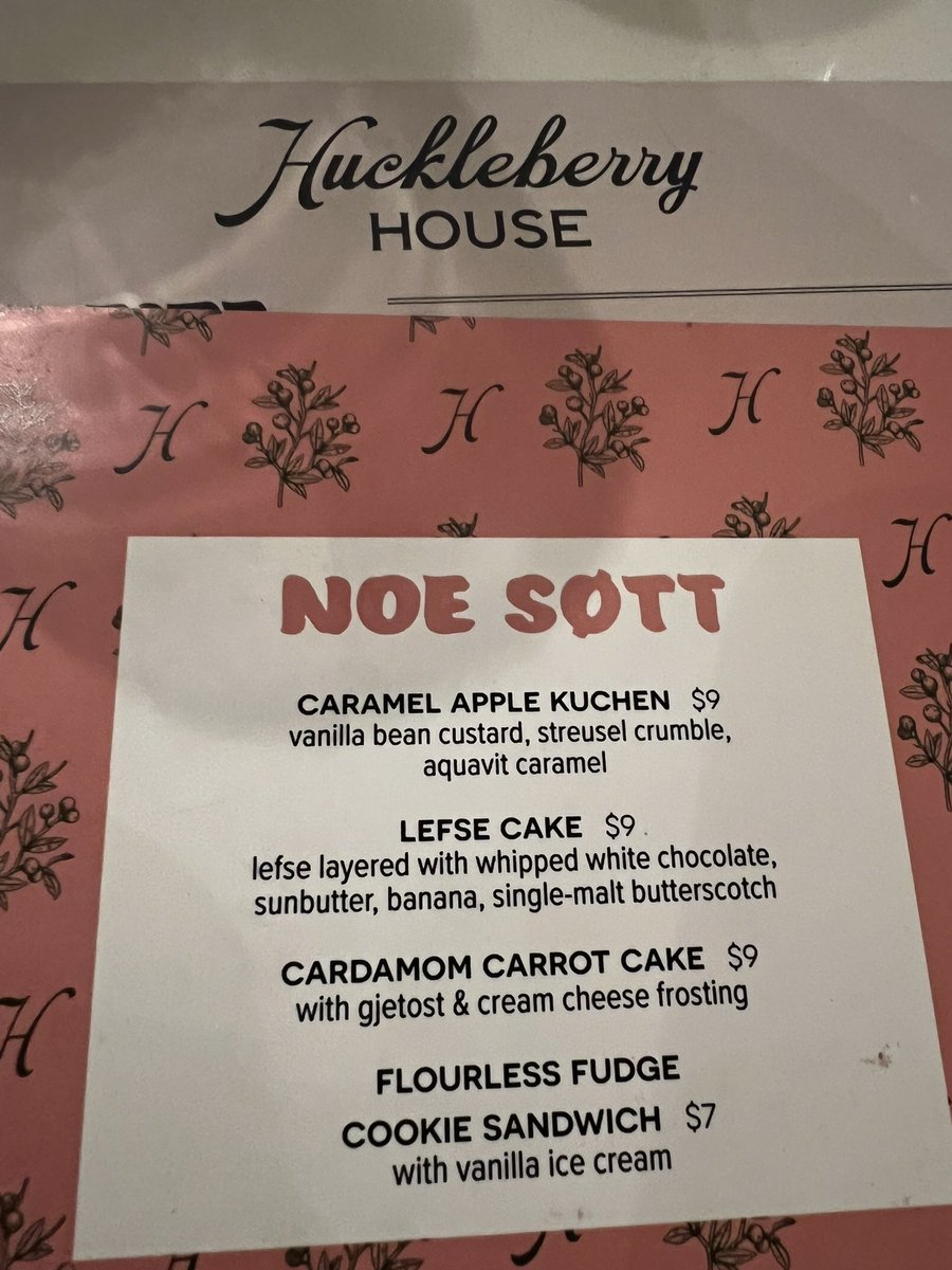 mycowboylogic's tweet image. Confessions of a #lefse purist…lefse cake layered with whipped white chocolate and stuff at Huckleberry House in Bismarck is AMAZING! But still…no Nutella 😳😁 #lefsechat