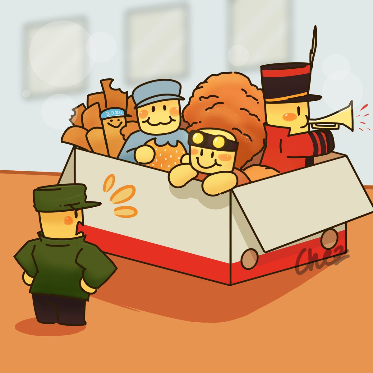 chez_ness's tweet photo. Captain is vegan /j   
:3c
#TowerBlitz #robloxart https://t.co/0y8DVC85Sc
