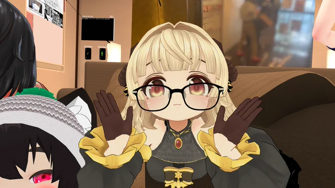 カプちゃんメガネに合わないと思ってたから作らなかったけどさては似合うな 
