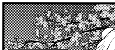 SAKURA満開 ブラシ by ぱーらめんと  #clipstudio  このブラシでグレーレイヤー(描画色灰色)で描いてトーン化、黒フチつけて、木の枝描き足しで良い感じ夜桜～