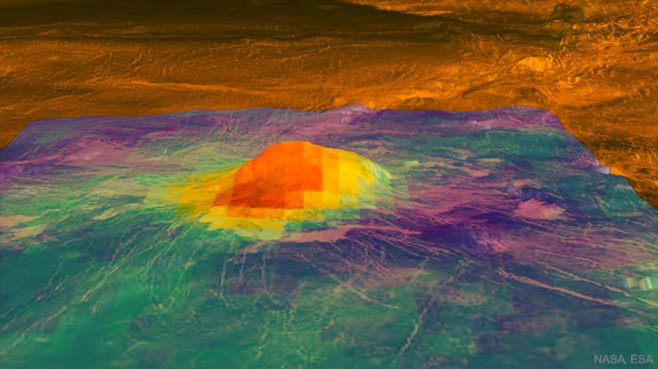 Aluwir's tweet photo. "Active Volcano on Venus: Before and After Images" https://t.co/cpUSMgyl9B Views of Venus, from ancient Mesopotamia to pulp science fiction. Images of a changing volcanic vent. #astronomy #geology #history #planets #science #SolarPlanets #SpaceExploration #CABLGP https://t.co/Tvgcv1Alyl