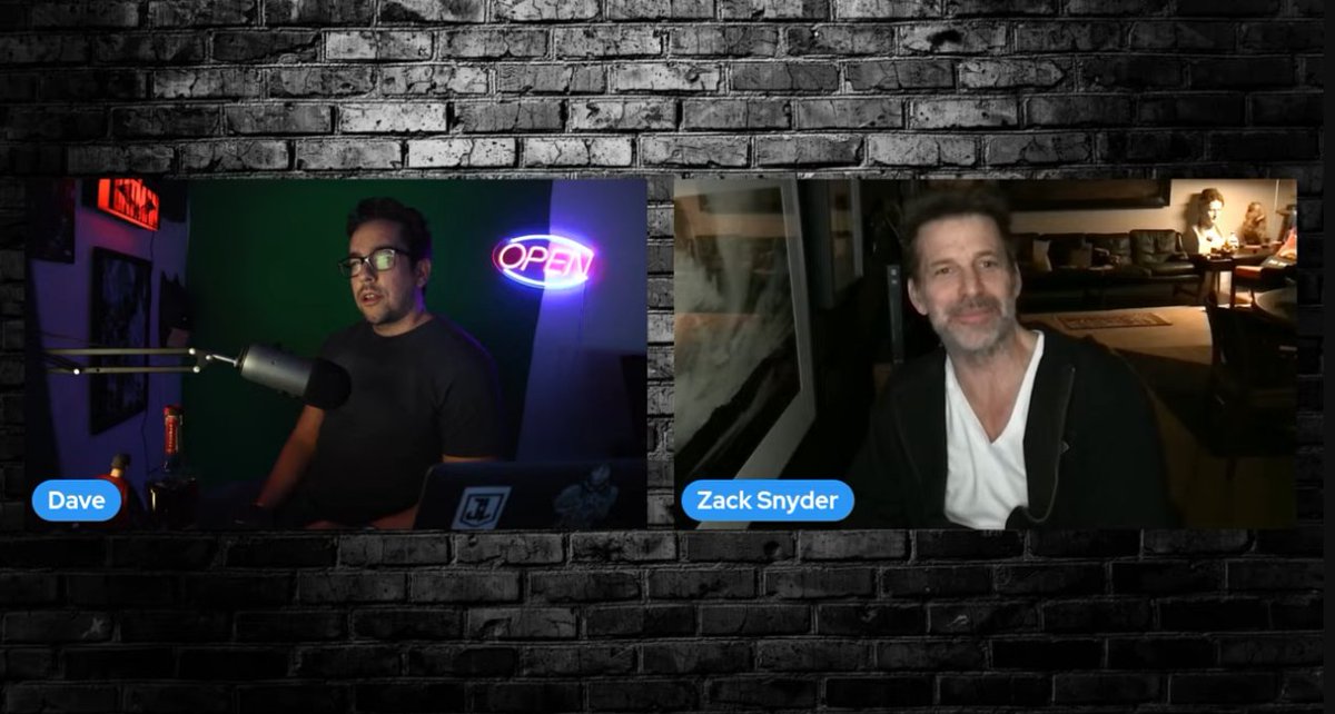SnyderCutBR's tweet photo. Zack Snyder já está online na live do @DaveePena #VodkaStream

[ 🔗 https://t.co/V6lZk2Yde2 ] https://t.co/RQp8DEZrLR