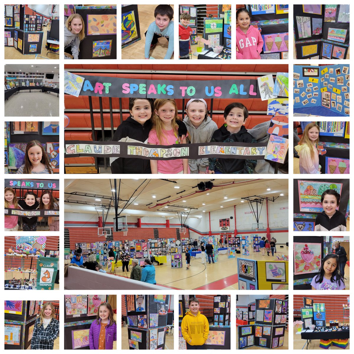 Happy Youth Art Month, Day 24!  First night of the FCPS Art Festival was so amazing!!  Thank you to all the artists, families & staff that came to support the Arts!!  My heart is so full!! #fcps1artsyam2023 #vaartedyam23 @ArtsFcps1 @Thompson__Foxes