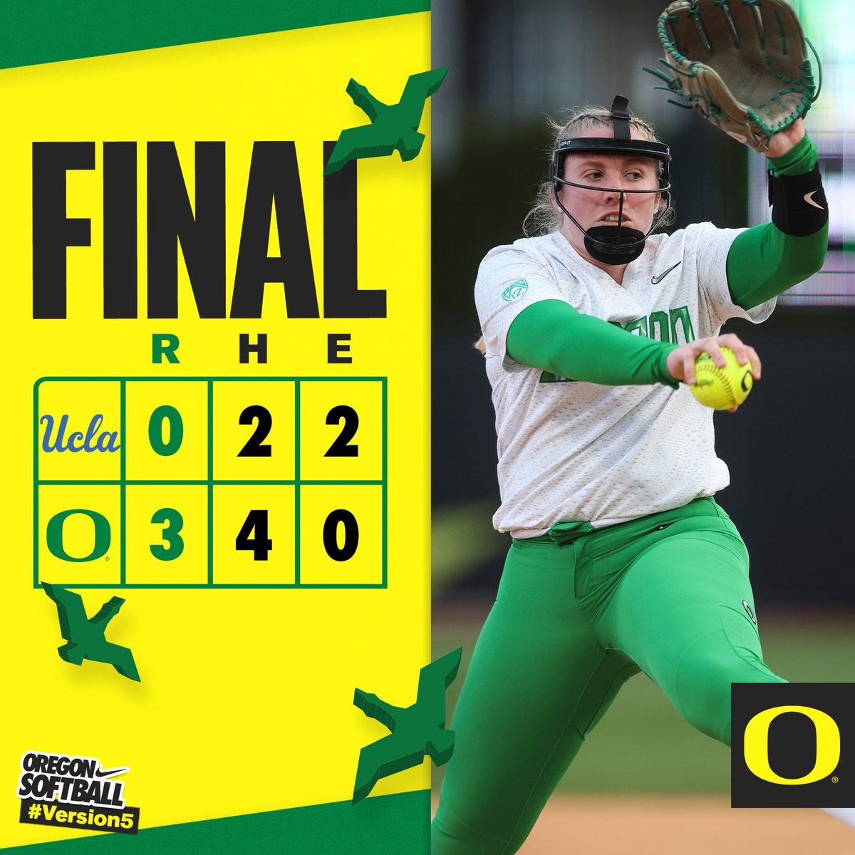 OregonSB's tweet photo. What a Friday night at The Jane!

Complete-game shutout by @Morgan_Scotty11 leads the Ducks to a big-time W 👏

#GoDucks https://t.co/o7So7e6iUc