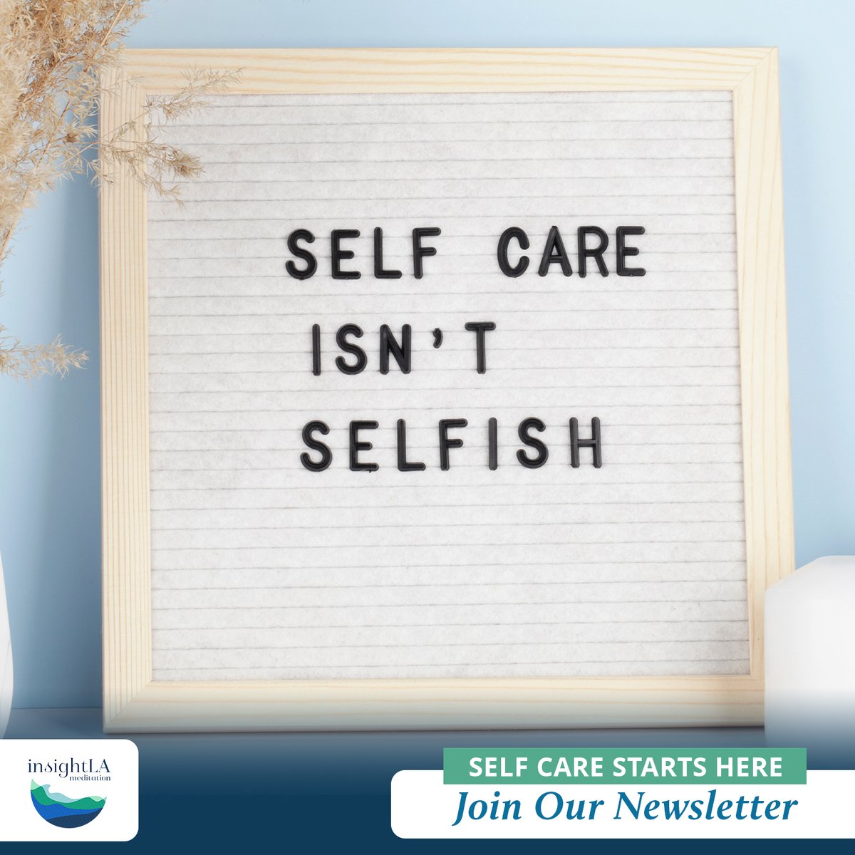 💜 #SelfCompassion and #SelfCare Starts Here! 💜 Whether your motivations are reducing stress, cultivating self-compassion, or peace of mind, #InsightLA is a community where you can learn to live mindfully and find calm. Visit our website to sign up today. #mindfulness