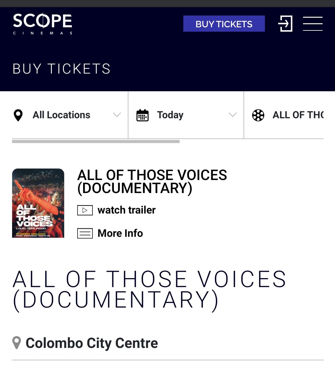 blondelouist's tweet photo. Louis, your movie is sold out here! In Sri Lanka, a small island which nobody knows!! 🥺
@Louis_Tomlinson https://t.co/61bg6wa7Xz