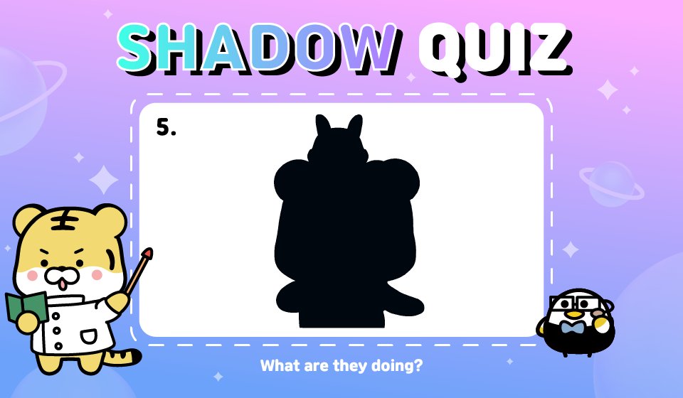cherijung10's tweet photo. 🐯CLAW MACHINE 퀴즈 이벤트🐯

🎁 상품 #NFT 1개

🌈 응모하는곳
https://t.co/JJDUFmHHXJ
shadow_quiz 에 올려주세요

✅ Shadow Quiz 5th Round
       섀도우 퀴즈 5라운드

✅ OO와 OO가 OO을(를) 하고있다.
      OO 속에 들어갈 단어를 맞춰보세요!

#events #Quiz #NFTGiveaways #NFTCommunity https://t.co/msbtUQ4kH4