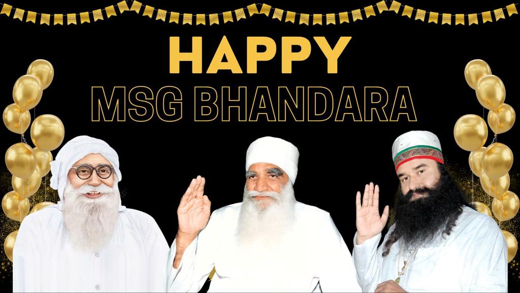 insanshobha's tweet photo. Today is an auspicious day brimming with fervor as we commemorate #MSGBhandara and exchange heartfelt greetings. Let's exult and express gratitude to the divine for the innumerable blessings bestowed upon us. #SaintDrMSG https://t.co/sEu9VNJz7H