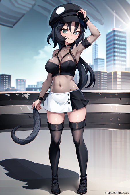 AI描きプログラムでブラックマンバの私服姿を作ってみました🐍🏙️

#けものフレンズ
#stablediffusion 
#AIイラスト #AIart 