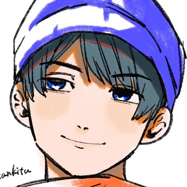自分じゃめっちゃ絵柄変わってるように感じる。目の形と鼻が違うだけ 