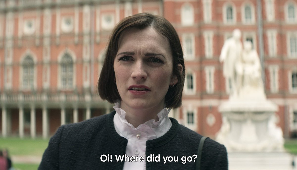 netflix's tweet photo. Kate clocking Joe's internal monologue... dying to know what that means for You Season 5! https://t.co/sdipu9nq7r