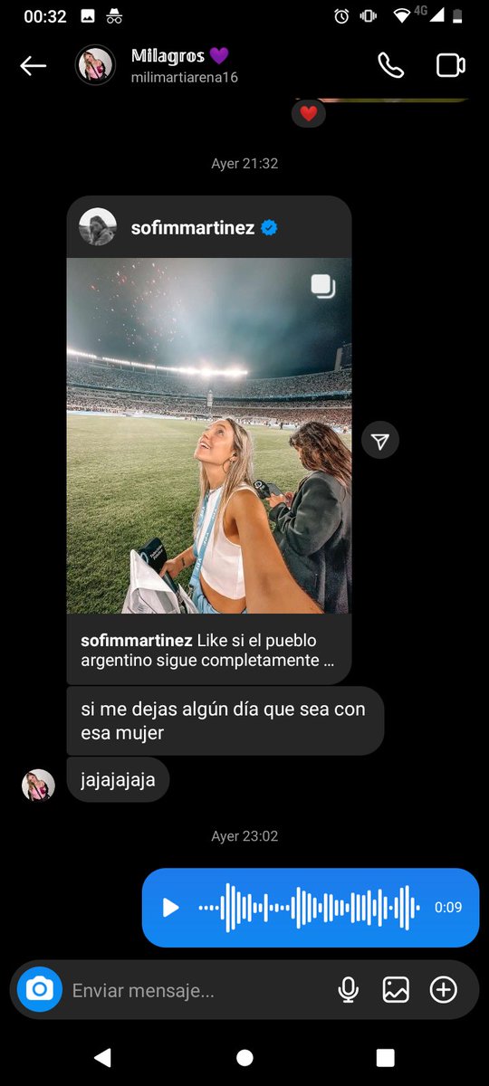 Por suerte la ama un poquito a <a href="/SofiMMartinez/">Sofi Martinez</a>