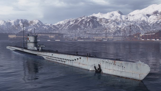 🟥潜水艦 U-69本艦は、潜水艦として史上最多の建造数を誇るUボートⅦC型の1隻です。そのサイズの割に極めて優秀な兵装を