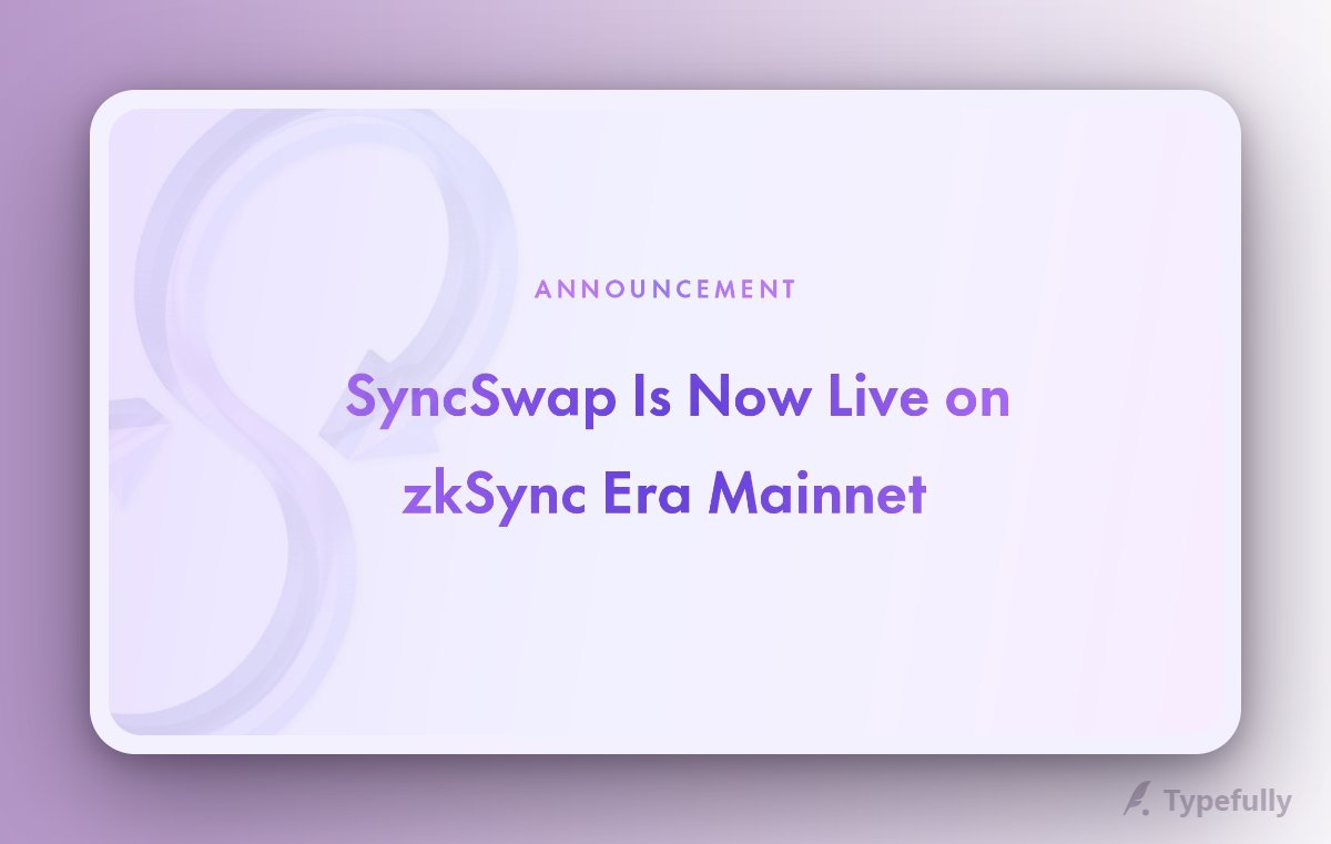 👑Săn Airrdrop Zksync mainnet
Nhớ retweet về làm đừng lỡ kèo như $ARB nữa nha ae
zkSync ERA Mainnet
5 phút xong 1 ví, ae cheat thì nhớ fake IP với đừng chuyển tiền qua lại giữa các ví làm airdrop
- Múc mạnh mấy khứa ơiiiiiii