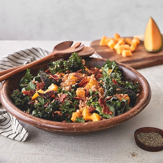 Tired of all the added sugars in your salad dressings? Naturally sweeten your salad with fruits such as cantaloupe. Now you have a salad with great flavor that is packed with nutrients!
Get the recipe for <a href="/CalCantaloupes/">CaliforniaCantaloupe</a> Roasted Melon Kale Farro Salad here:californiacantaloupes.com/roasted-melon-…