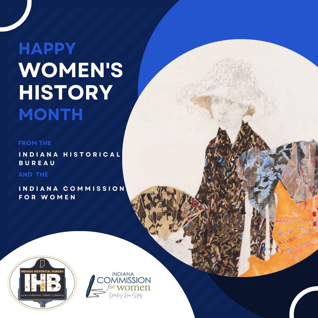 Artist Margaret Stark of Indianapolis made her mark on the New York art scene starting in the 1940s with fantastical and abstract paintings and collages. Learn more from the Indiana Historical Bureau: facebook.com/IndianaHistori…