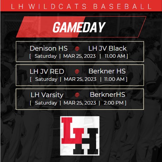 Who’s ready for Saturday baseball. Nowhere to go but up. ⁦@LHWildcatClub⁩ #HowBadDoYouWantIt