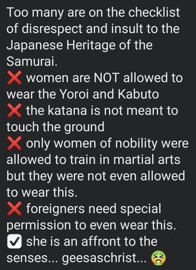 ricci_richy's tweet photo. I don’t know if there was disrespect made to any Japanese heritage but my question is, will she be permitted to wear that costume if she isn’t allowed to? Any any na lang talaga tong mga jinggitera na to! Mga buli ni ina nindong mga kasta kamong sungayan! https://t.co/50Opt15FzA