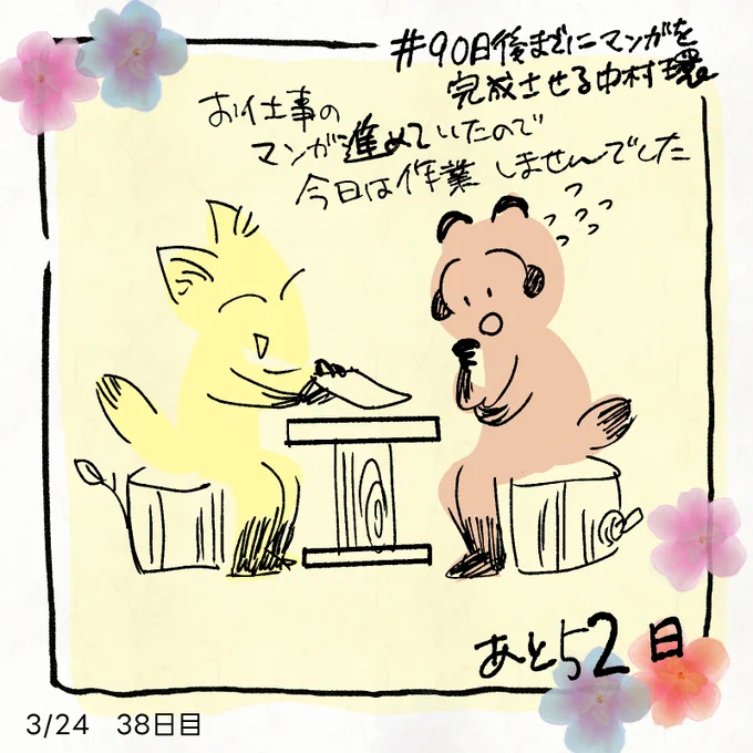 ◆漫画描きの日常

です!

#90日後までにマンガを完成させる中村環
#中村環日記 