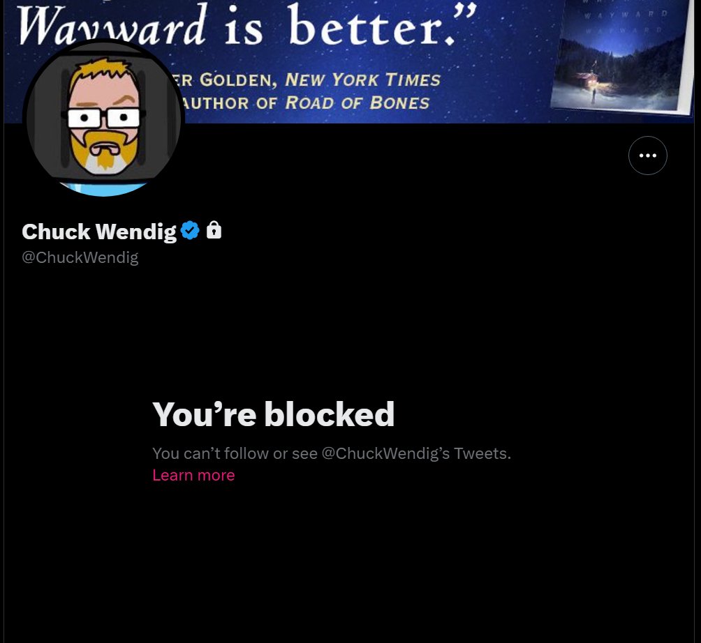 Oh good the man who has helped destroy the Internet Archive blocked me. I can safely say he can eat all of the dicks. https://t.co/RNsXwxkc4I